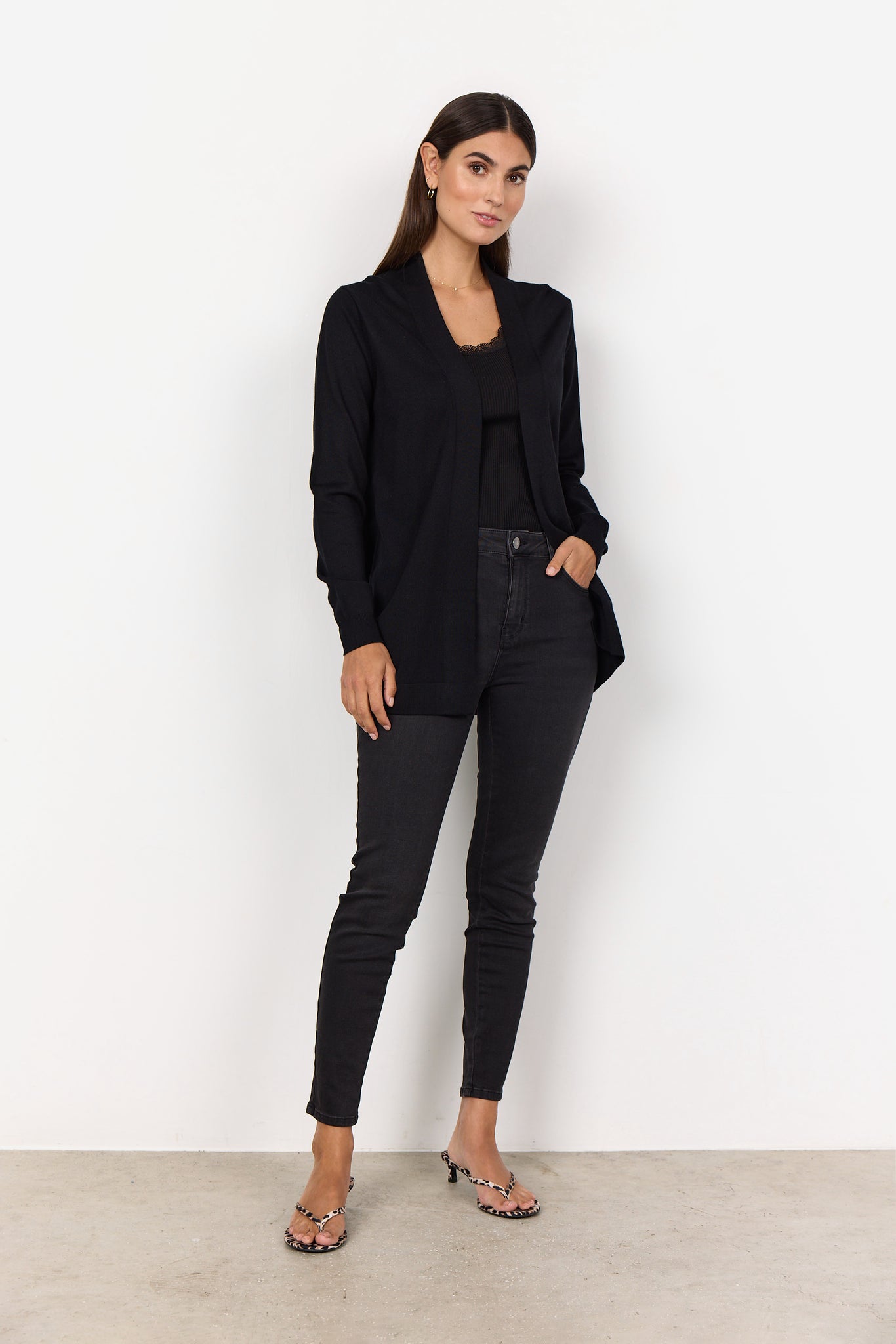 Long Sleeve Open Front Cardigan