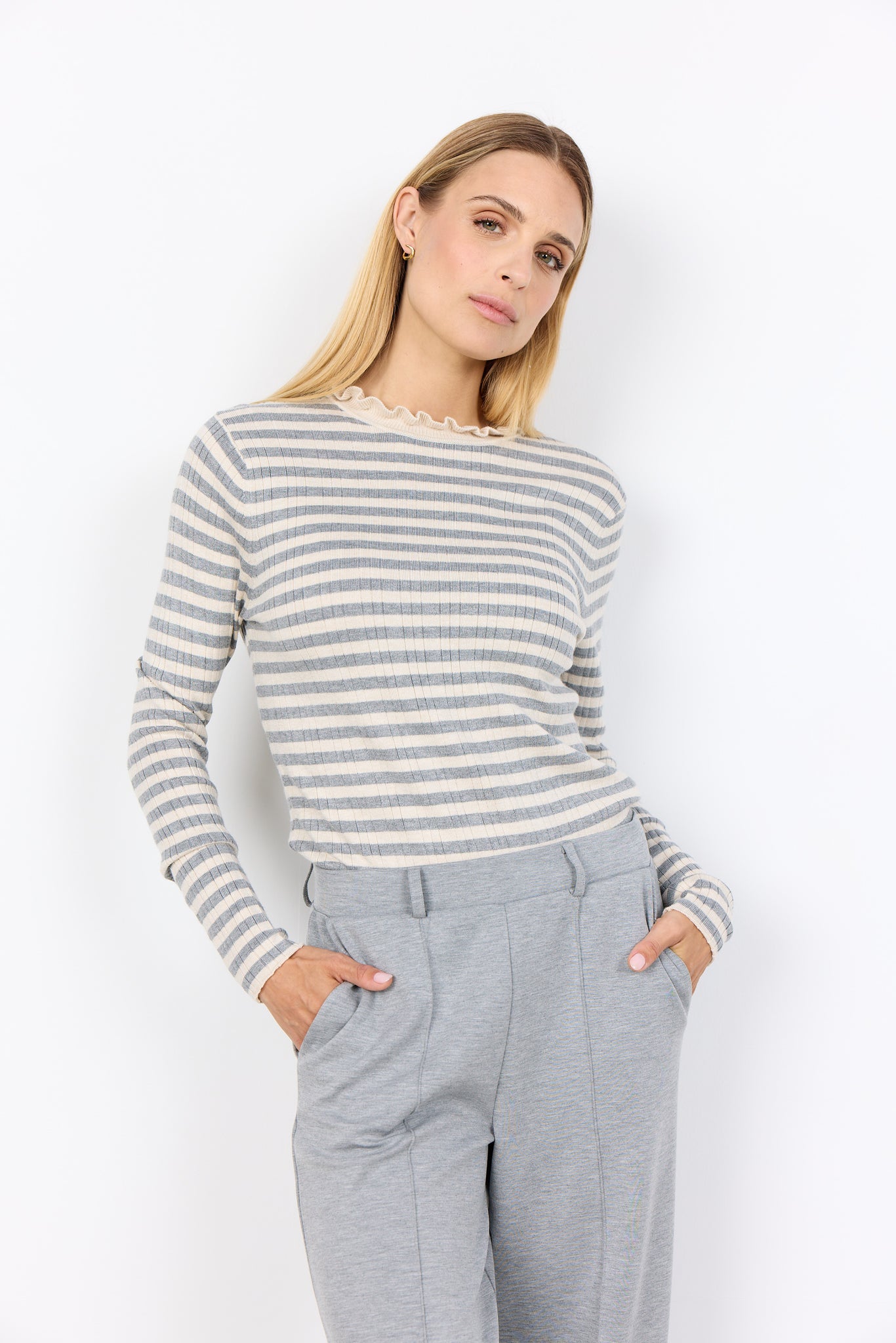 Long Sleeve Stripe Sweater