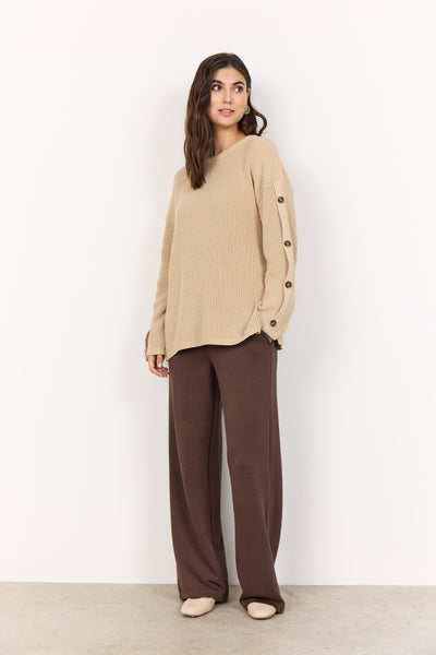 Button Detail Sleeve Sweater