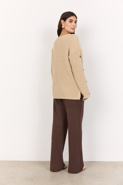 Button Detail Sleeve Sweater