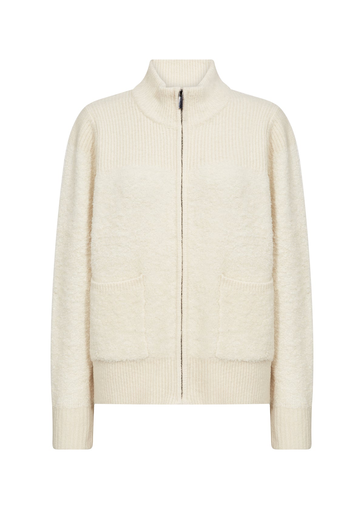 Long Sleeve Zipper Front Cardigan