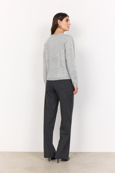 Long Sleeve Round Neck Button Front Cardigan
