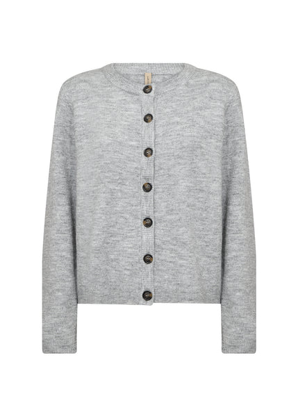 Long Sleeve Round Neck Button Front Cardigan