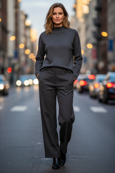 Long Sleeve High Neck Sweater