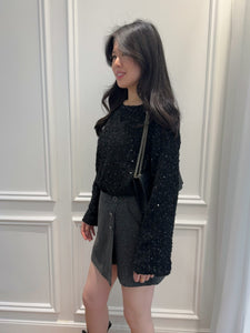 Long Sleeve Sequin Top