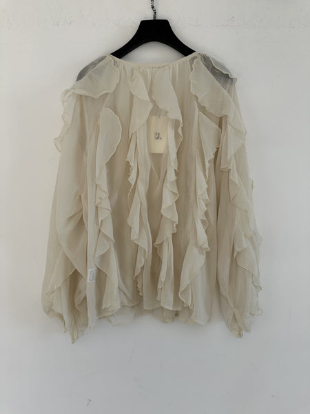 Long Sleeve Ruffled Blouse