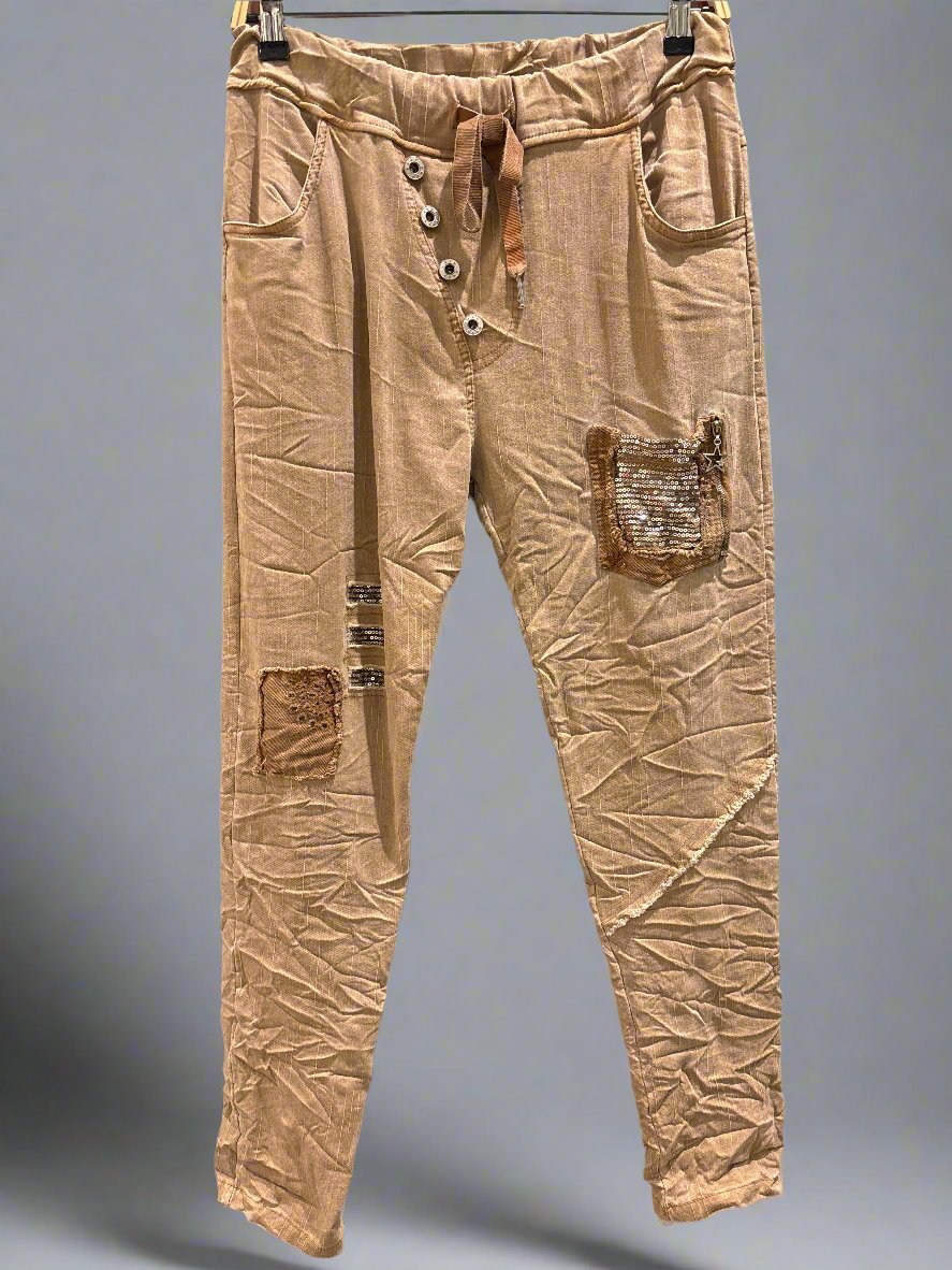Draw String Waist Pants- Italian