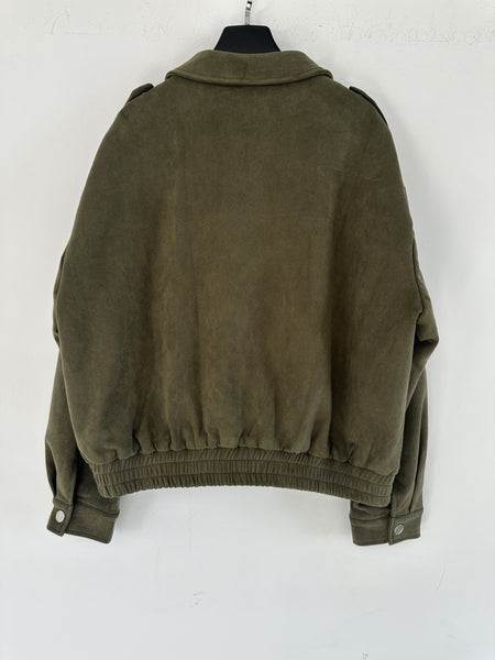 Ultra Suede Zipper Front Jacket