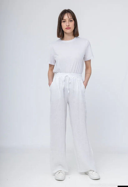 Pull-On Linen Pants