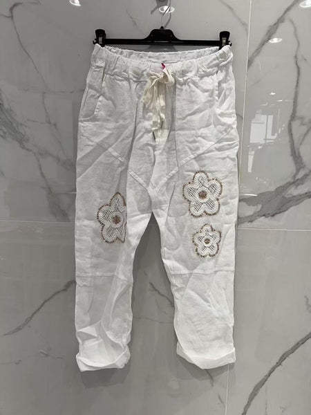 Draw String Linen Pants