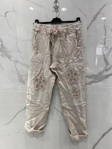 Draw String Linen Pants