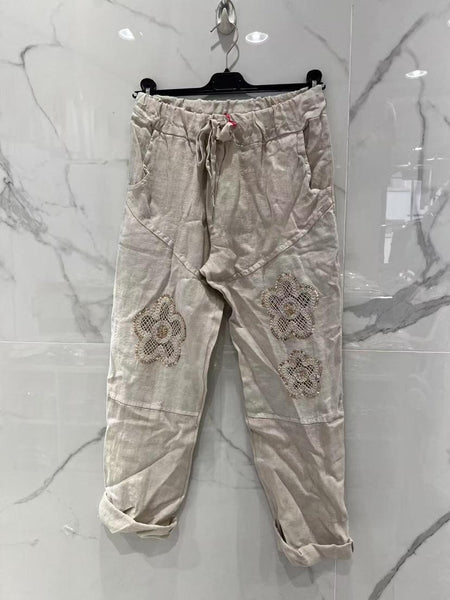 Draw String Linen Pants