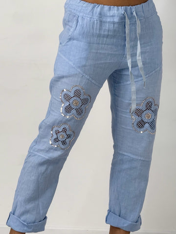 Draw String Linen Pants