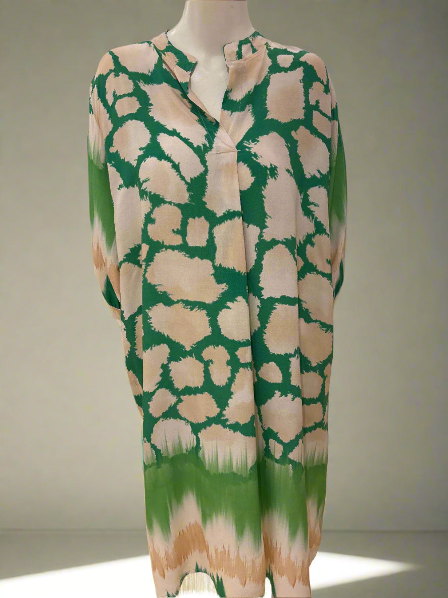 Long Sleeve Print Dress