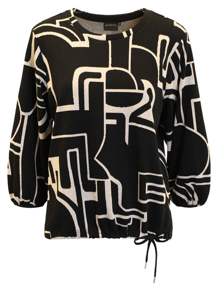 3/4 Sleeve Printed Top