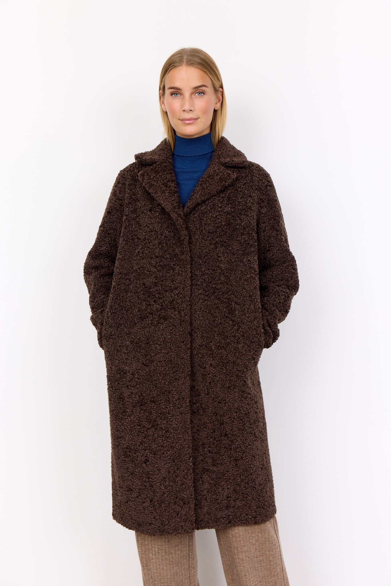 Long Button Front Coat