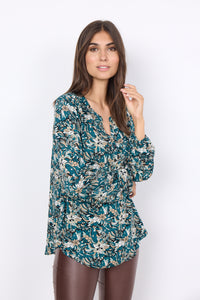 Long Sleeve Floral Print Top