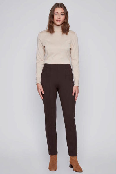 Detail Waist Ponte Pants