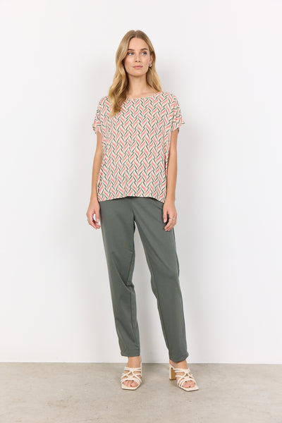 Short Sleeve Print Top
