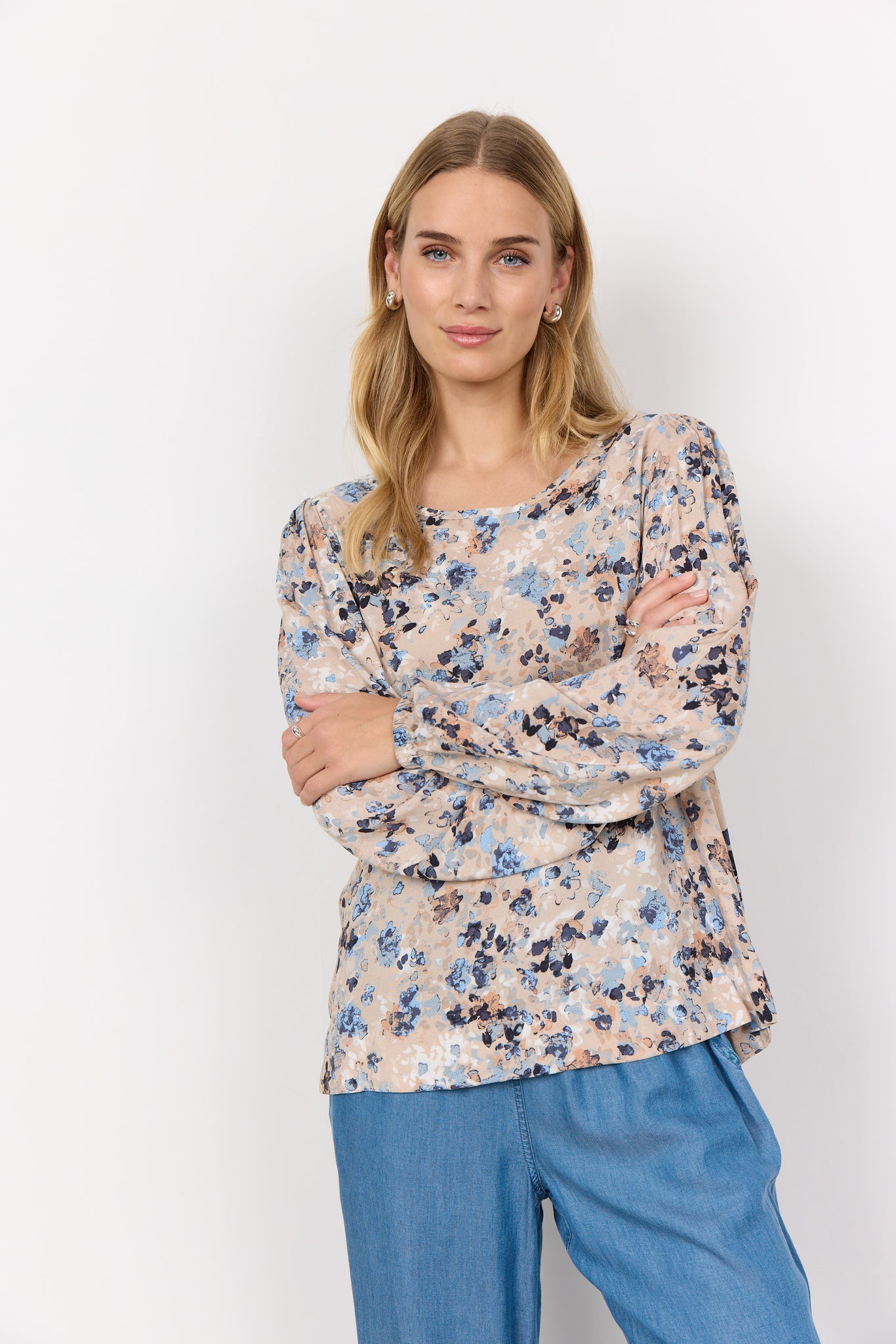 Long Sleeve Print Top