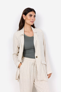 Stripe Linen Blazer