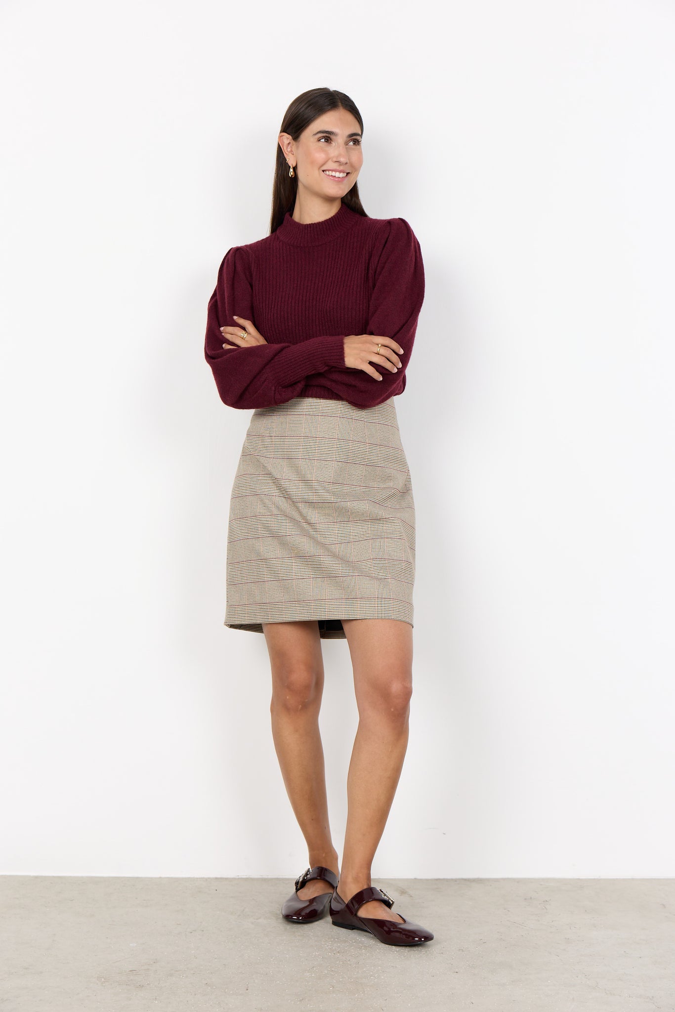 Check Pattern Skirt