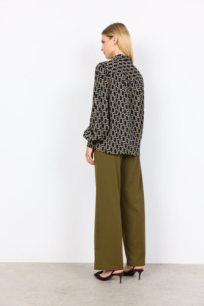 Geometric Geometric Print Blouse