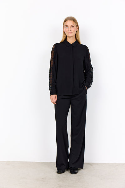 Lace Shoulder Sweatshirt