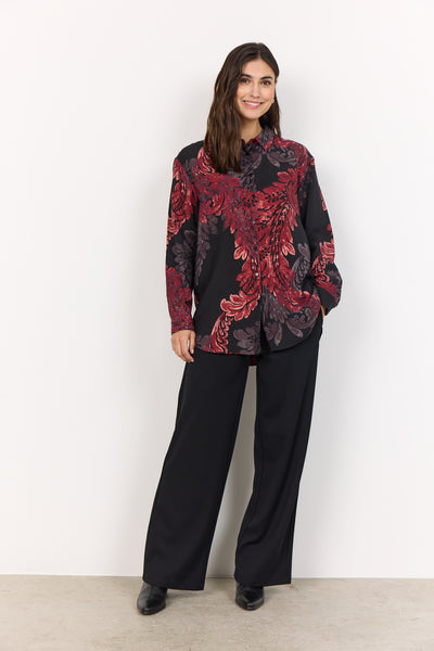 Long Sleeve Printed Blouse