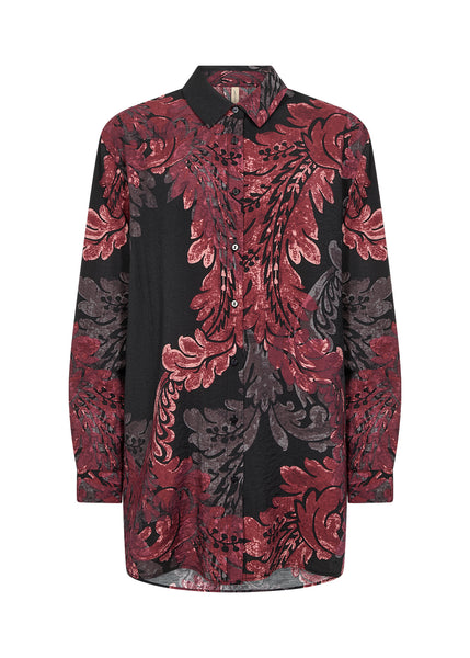 Long Sleeve Printed Blouse