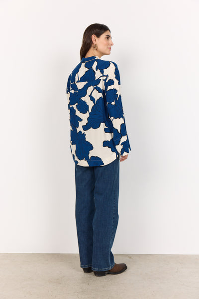 Long Sleeve Printed Blouse