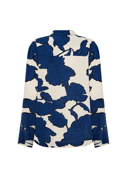 Long Sleeve Printed Blouse
