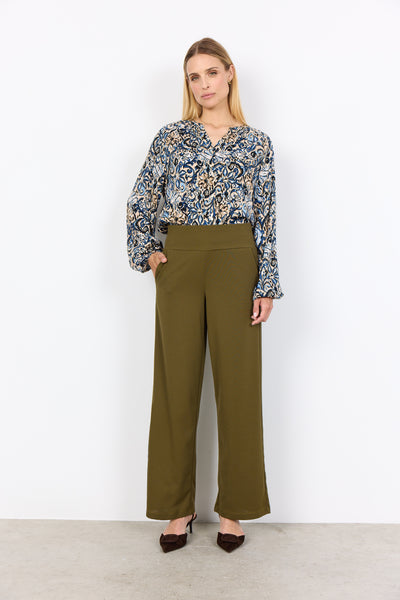 Long Sleeve Printed Blouse