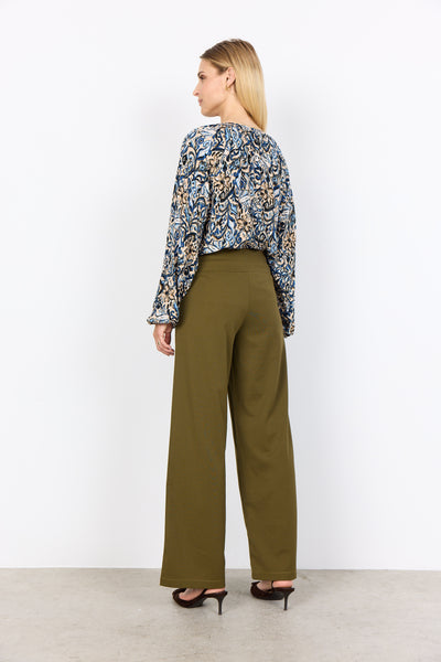 Long Sleeve Printed Blouse