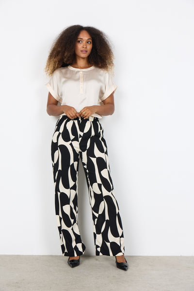 Abstract Print Pants