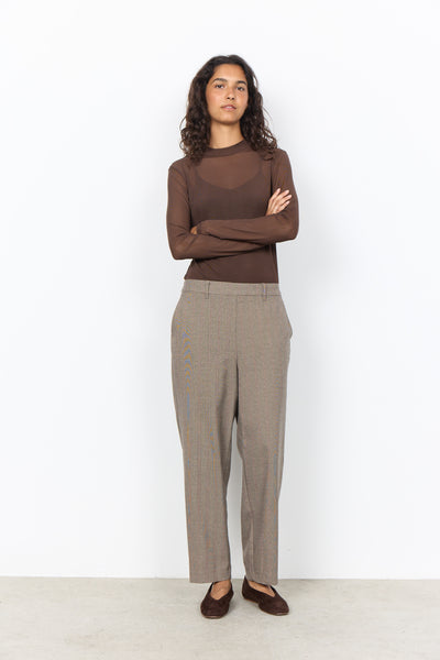 Textured Print Pants