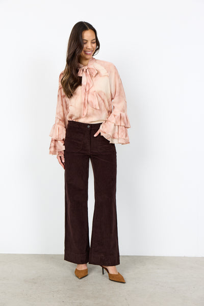 High Waist Corduroy Pants