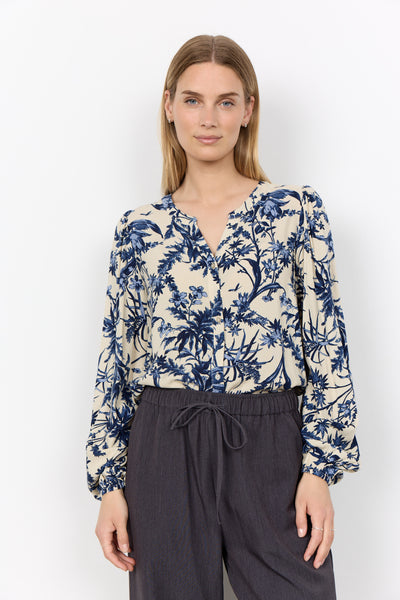 Long Sleeve Floral Print Shirt