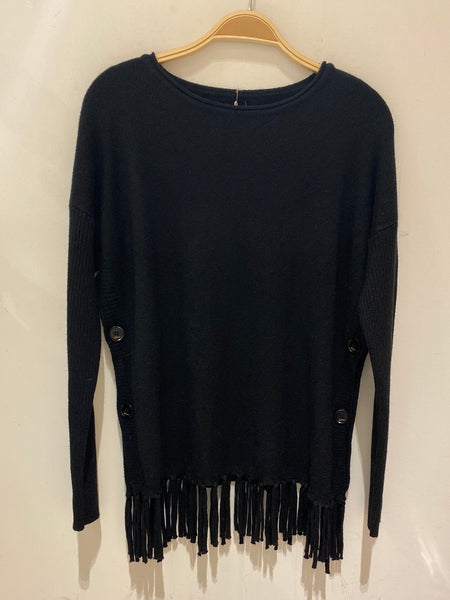 Fringe Trim Sweater