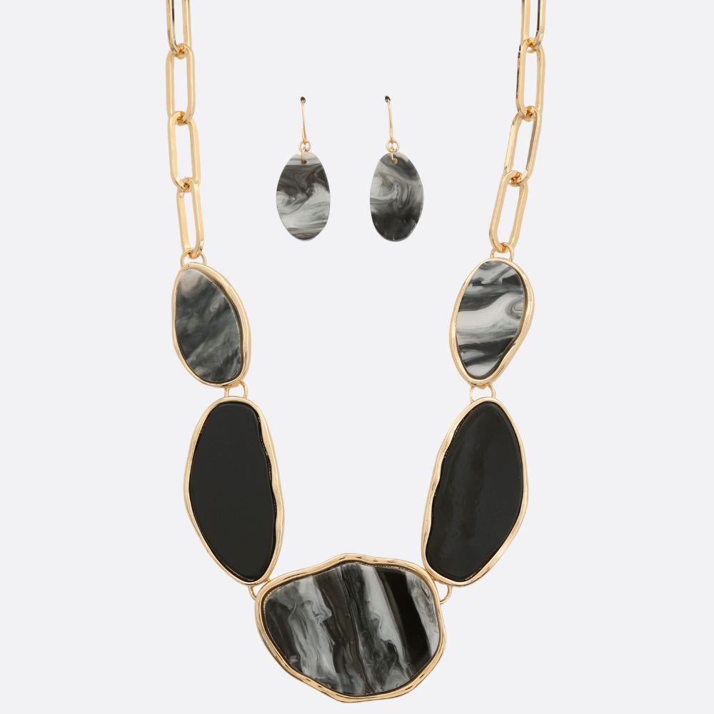 Acetate Oval Link Necklace