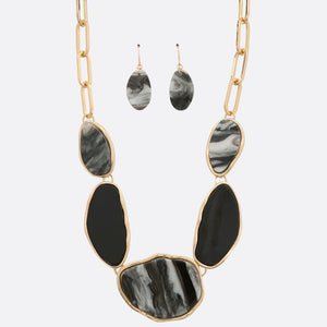 Acetate Oval Link Necklace