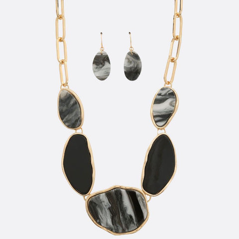 Acetate Oval Link Necklace