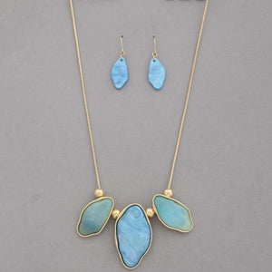 Organic Shape Stone Necklace