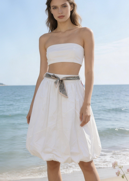 Belted Balloon Skirt