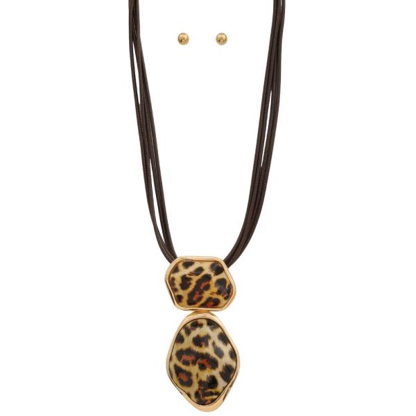 Double Stone Necklace