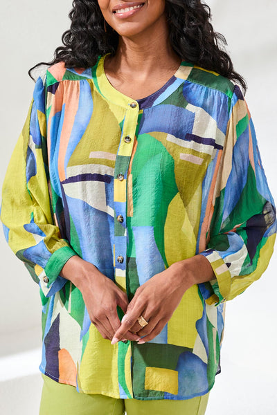 Flowy Dolman Sleeve Blouse