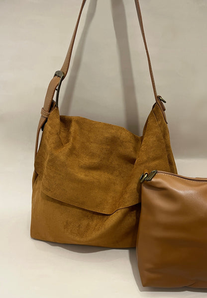 2 For 1 Ultra Suede Handbag
