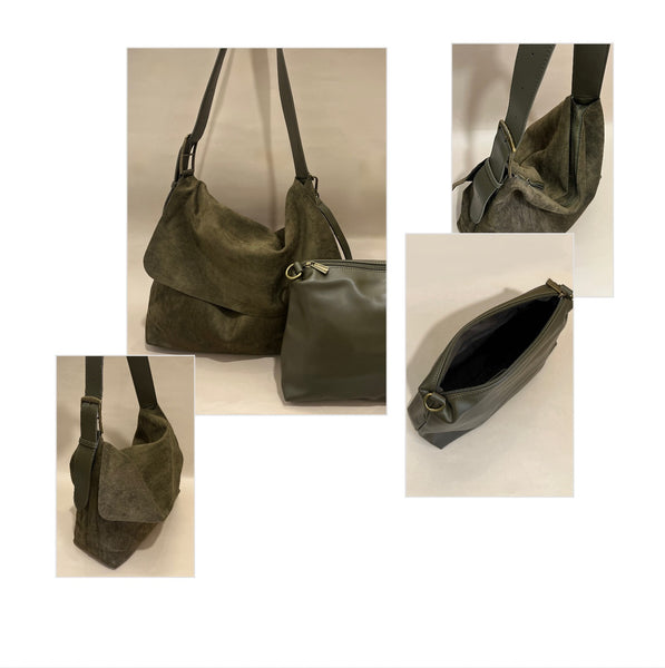2 For 1 Ultra Suede Handbag