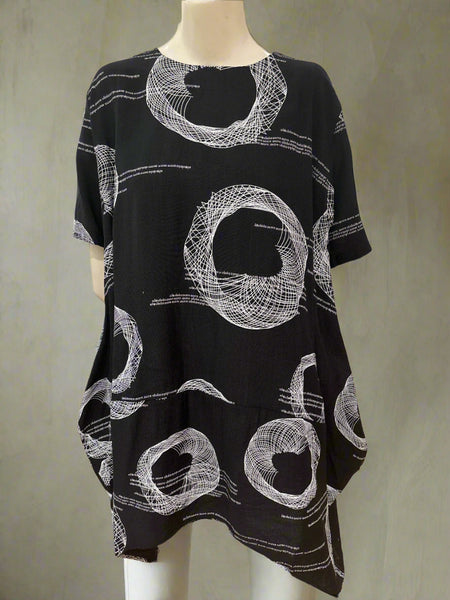 Short Sleeve Print Dress