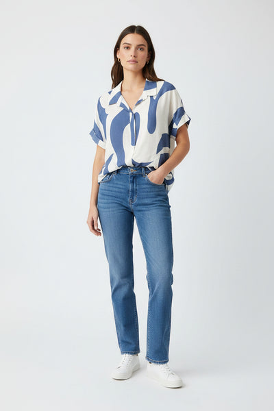 Short Sleeve Print Top